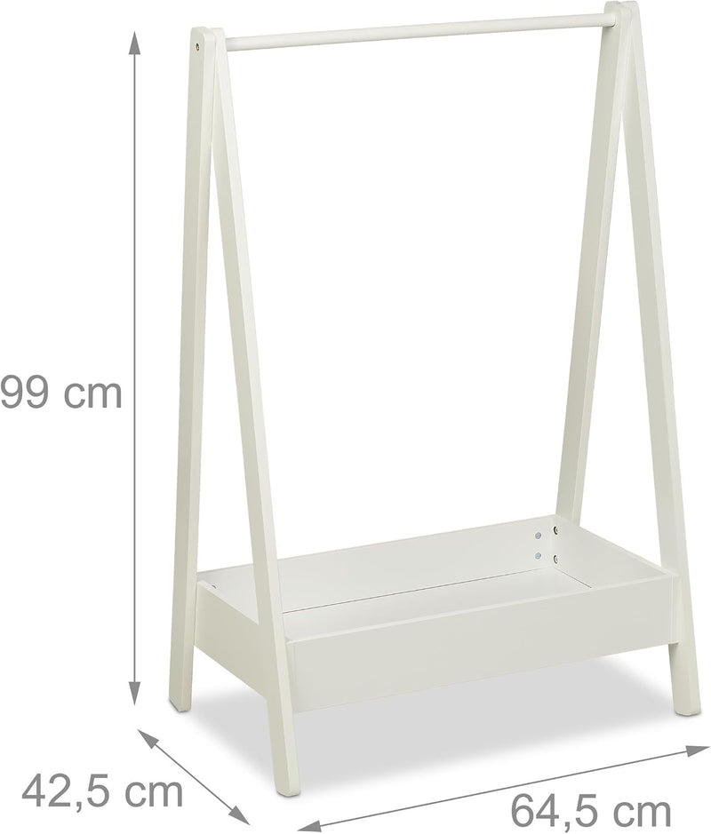 Coat Rack Children Clothes Rail with Shelf Kids