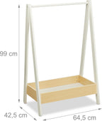 Coat Rack Children Clothes Rail with Shelf Kids