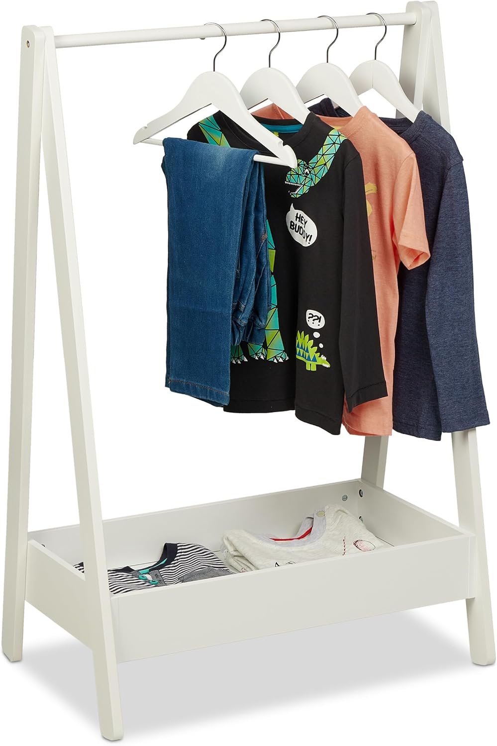 Coat Rack Children Clothes Rail with Shelf Kids
