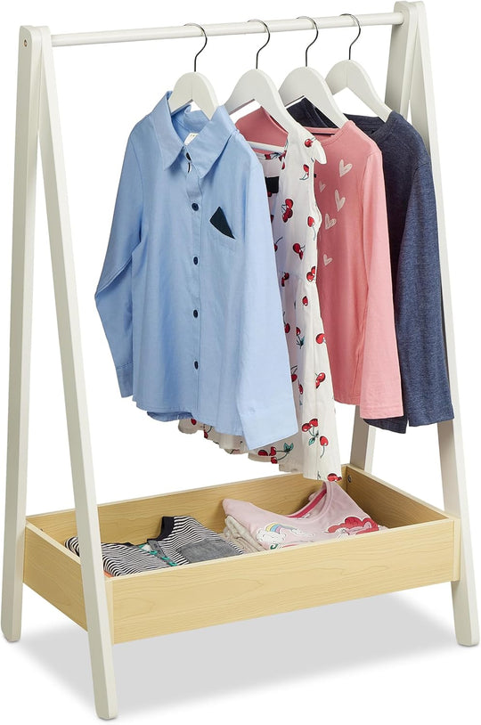 Coat Rack Children Clothes Rail with Shelf Kids