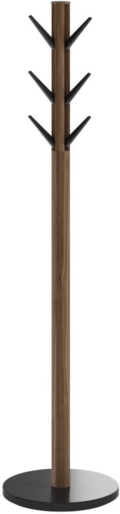 Coat Rack Flip Down Clothing 9 Hooks Natural