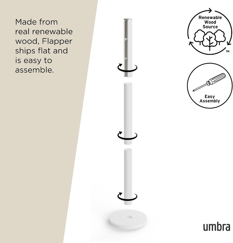 Coat Rack Flip Down Clothing 9 Hooks Natural