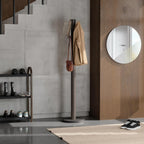 Coat Rack Flip Down Clothing 9 Hooks Natural