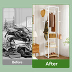 Coat Rack Garment on Wheels Freestanding Stand