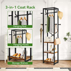 Coat Rack Garment on Wheels Freestanding Stand