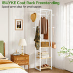 Coat Rack Garment on Wheels Freestanding Stand