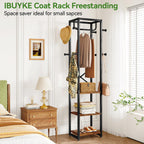Coat Rack Garment on Wheels Freestanding Stand