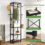 Coat Rack Garment on Wheels Freestanding Stand