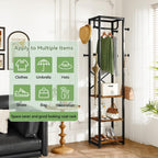 Coat Rack Garment on Wheels Freestanding Stand