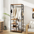 Coat Rack Garment on Wheels Freestanding Stand