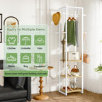 Coat Rack Garment on Wheels Freestanding Stand