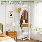 Coat Rack Garment on Wheels Freestanding Stand