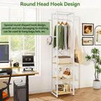 Coat Rack Garment on Wheels Freestanding Stand
