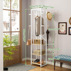 Coat Rack Garment on Wheels Freestanding Stand