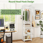Coat Rack Garment on Wheels Freestanding Stand