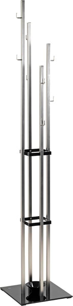 Coat Rack in Stainless Steel Finish Metal 8