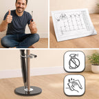 Coat Rack in Stainless Steel Finish Metal 8