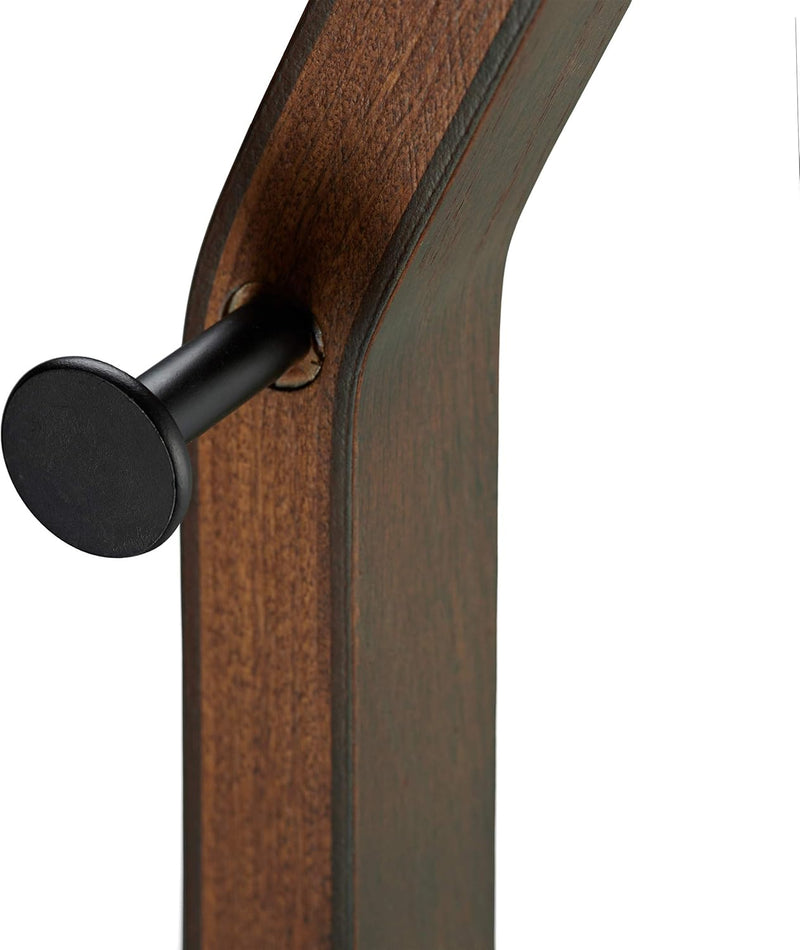 Coat Rack Metal Wood Modern Design 3 Hooks