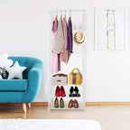 Coat Rack Shoe Bench with 8