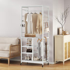 Coat Rack Stand on Wheels with 6 Hooks