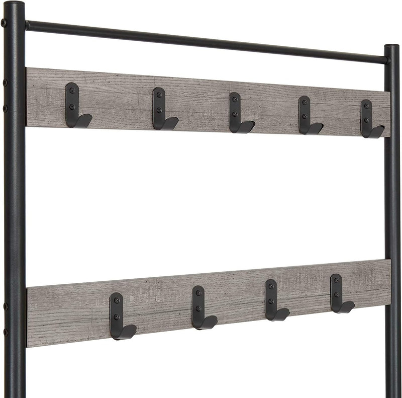 Coat Rack Stand Shoe Clothes Storage Bench