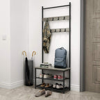 Coat Rack Stand Shoe Clothes Storage Bench