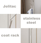 Coat Rack Stand Super Sturdy Metal Tree