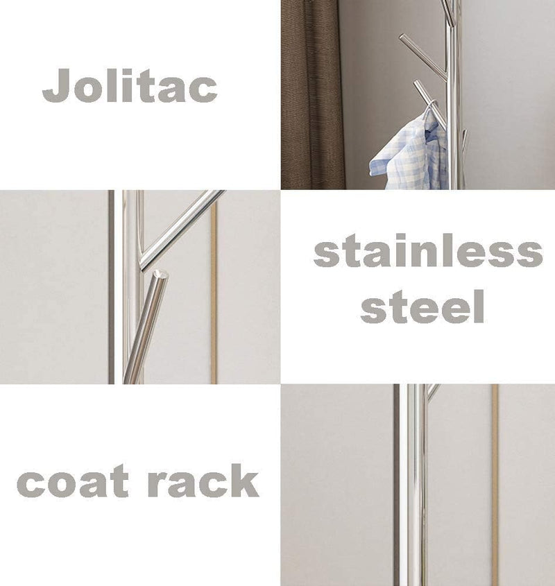 Coat Rack Stand Super Sturdy Metal Tree Clothes