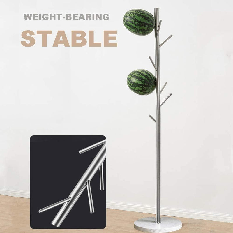 Coat Rack Stand Super Sturdy Metal Tree Clothes