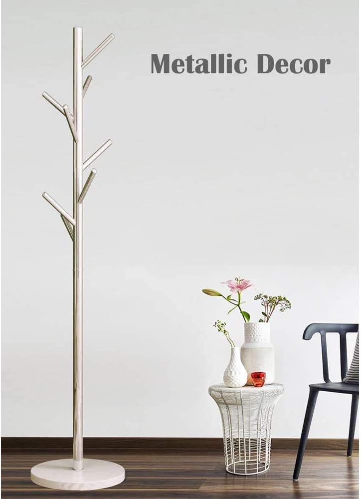 Coat Rack Stand Super Sturdy Metal Tree Clothes