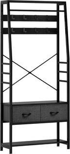 Coat Rack Stand with Shoe Storage Floorstanding Hall