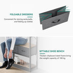 Coat Rack Stand with Shoe Storage Floorstanding Hall