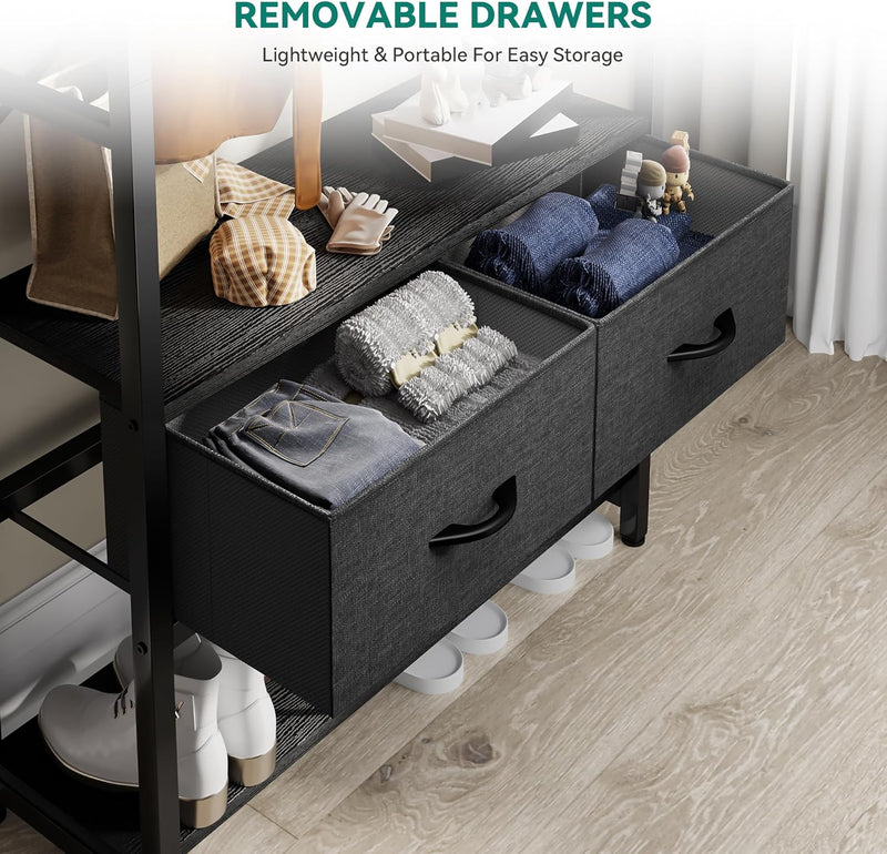 Coat Rack Stand with Shoe Storage Floorstanding Hall