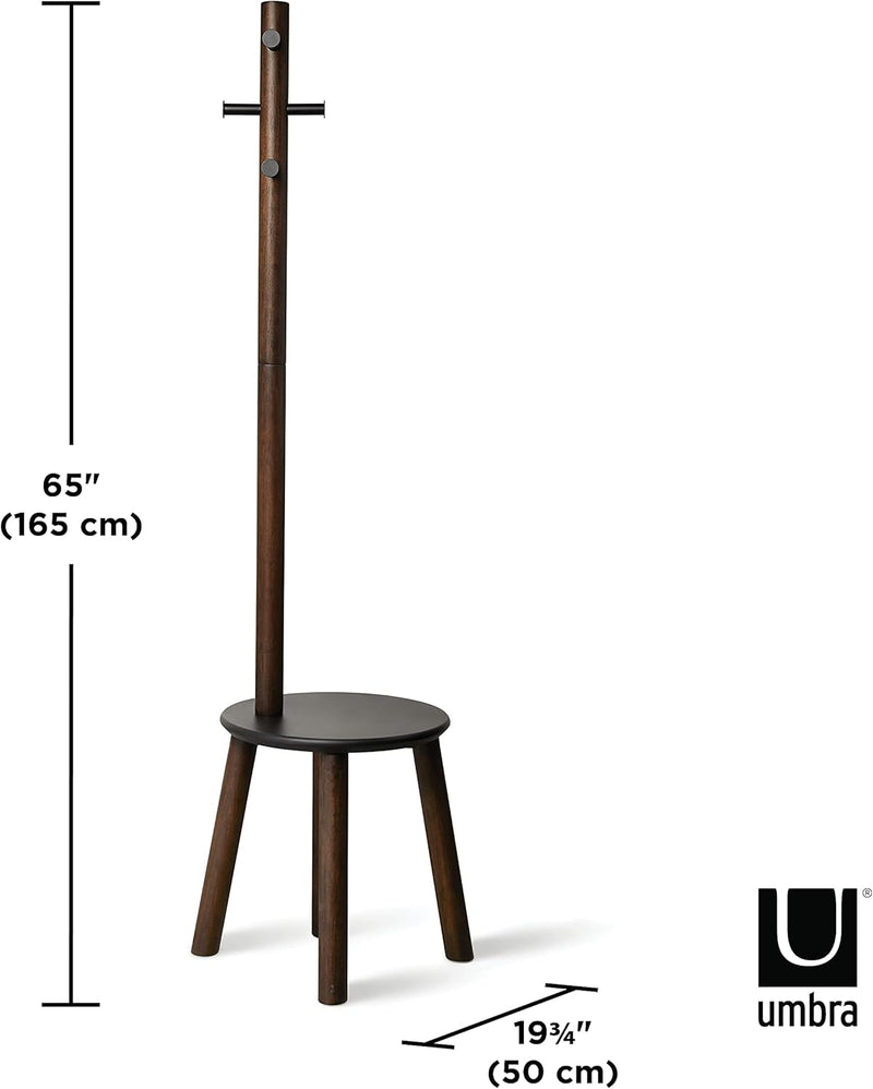 Coat Rack Stool Clothing Organiser Umbrella Holder
