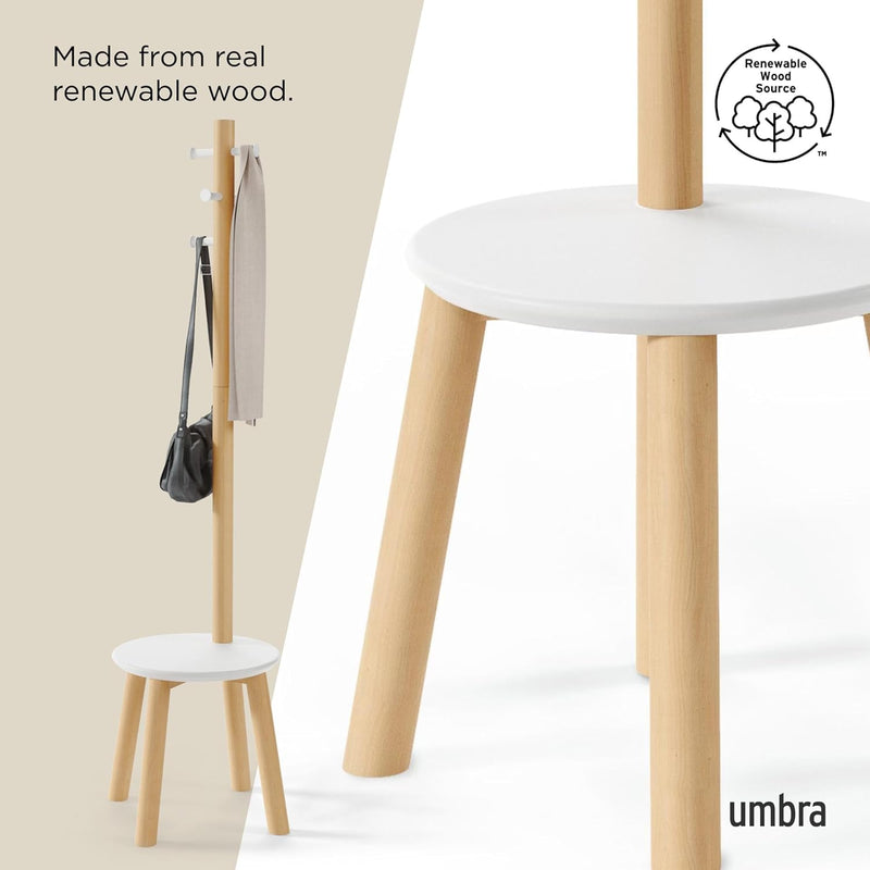 Coat Rack Stool Clothing Organiser Umbrella Holder