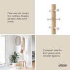 Coat Rack Stool Clothing Organiser Umbrella Holder