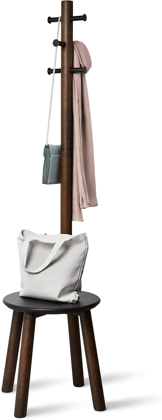 Coat Rack Stool Clothing Organiser Umbrella Holder