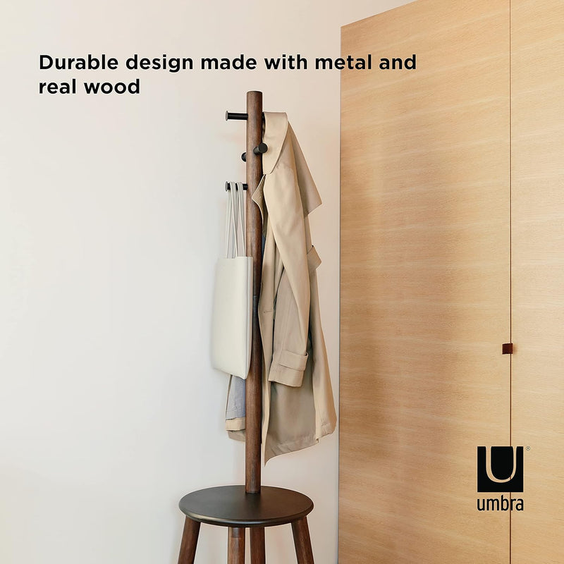 Coat Rack Stool Clothing Organiser Umbrella Holder