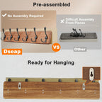 Coat Rack Wall Mount Patented Heavy-Duty (2 Pack)