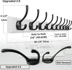 Coat Rack Wall Mounted (2 Pack)