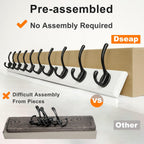 Coat Rack Wall Mounted (2 Pack)