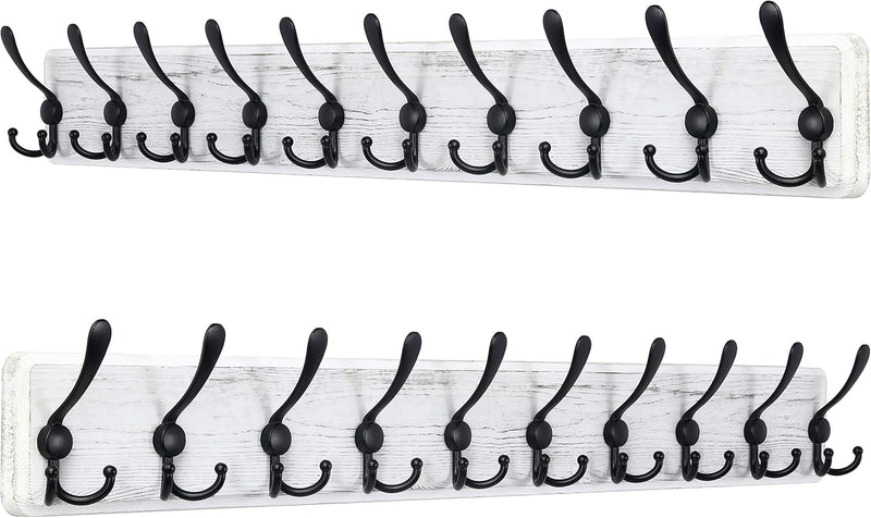 Coat Rack Wall Mounted 38.3' (2 Pack)