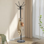 Coat Rack with Marble Base 16 Hooks Umbrella
