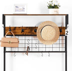 Coat Rack with Shoe Storage Bench Stand Hooks