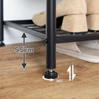 Coat Stand 182CM Rack with Shoe Bench