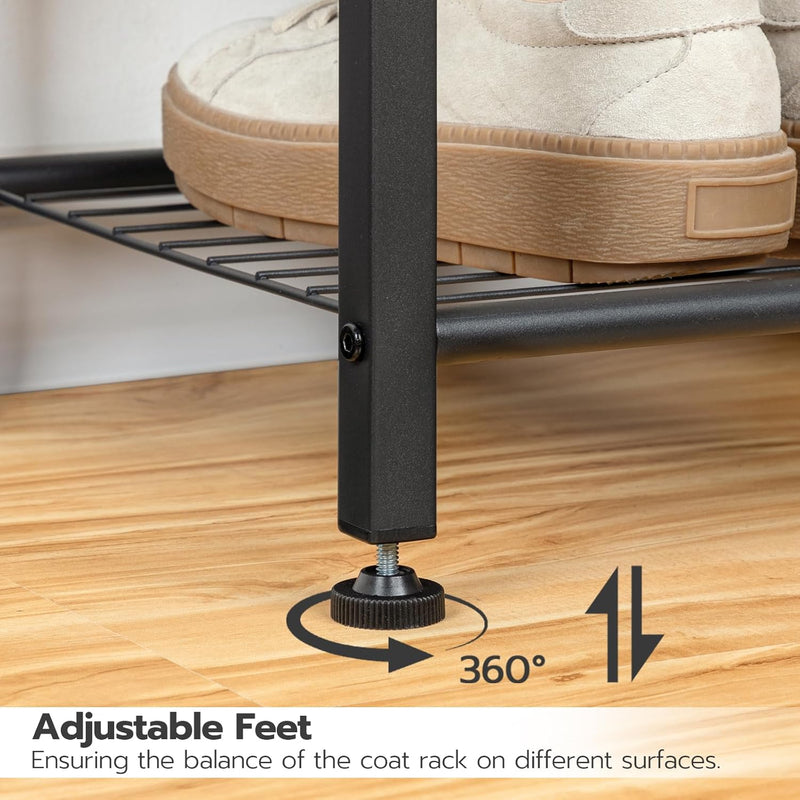 Coat Stand Rack with Shoe Storage Free Standing