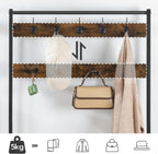 Coat Stand Rack with Shoe Storage Free Standing