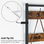 Coat Stand Rack with Shoe Storage Free Standing