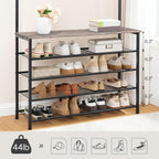 Coat Stand Rack with Shoe Storage Free Standing