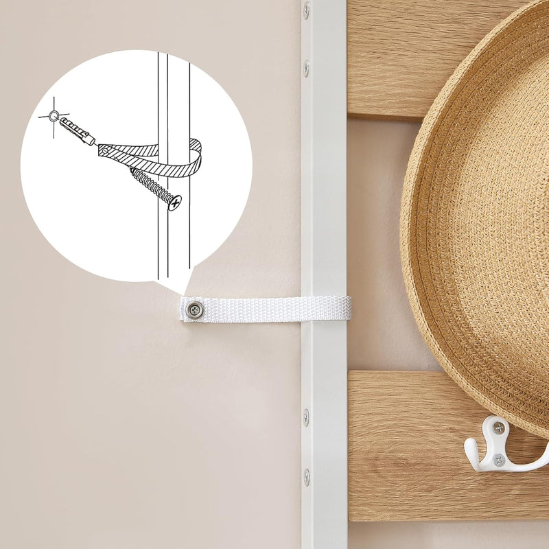 Coat Stand Rack with Shoe Storage Free Standing